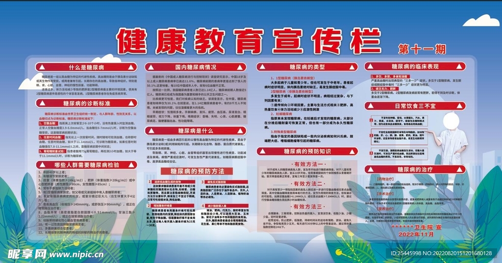 糖尿病 健康教育宣传