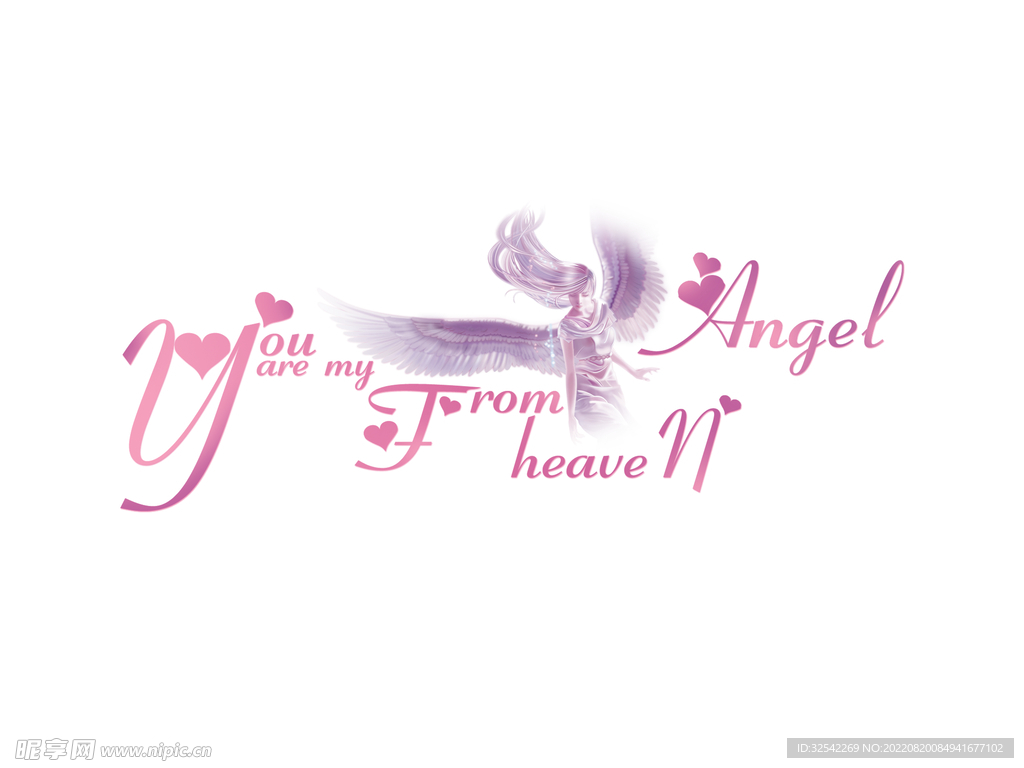 我心中的天使字体设计设计元素素材免费下载(图片编号:4780578)-六图网