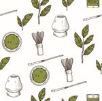 简约ai矢量抹茶背景
