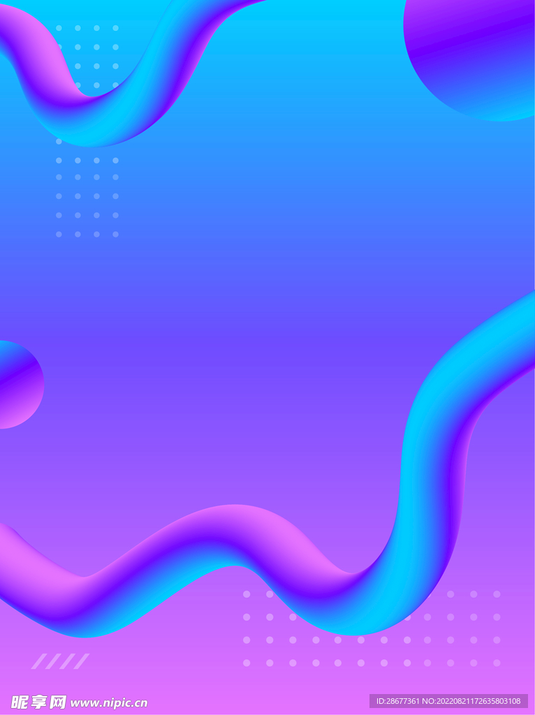 高端渐变科技扁平立体背景