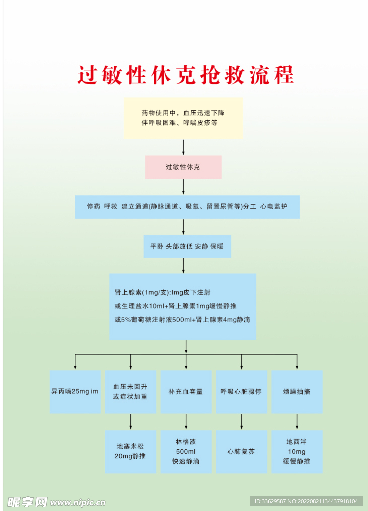 过敏性休克抢救流程.