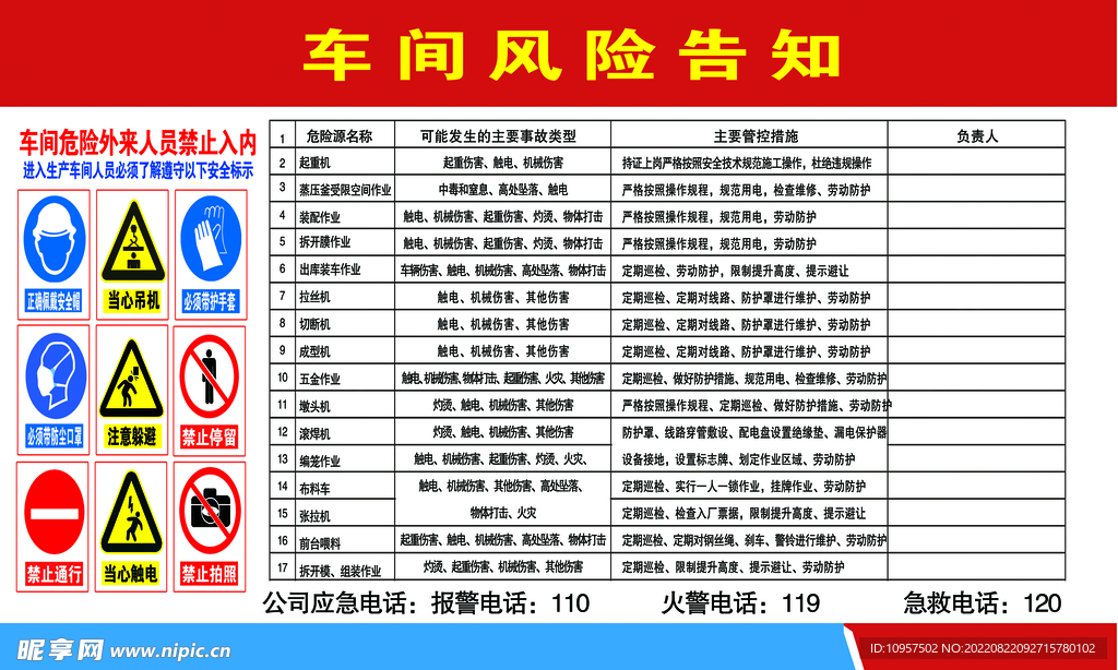 安全告知点 管桩