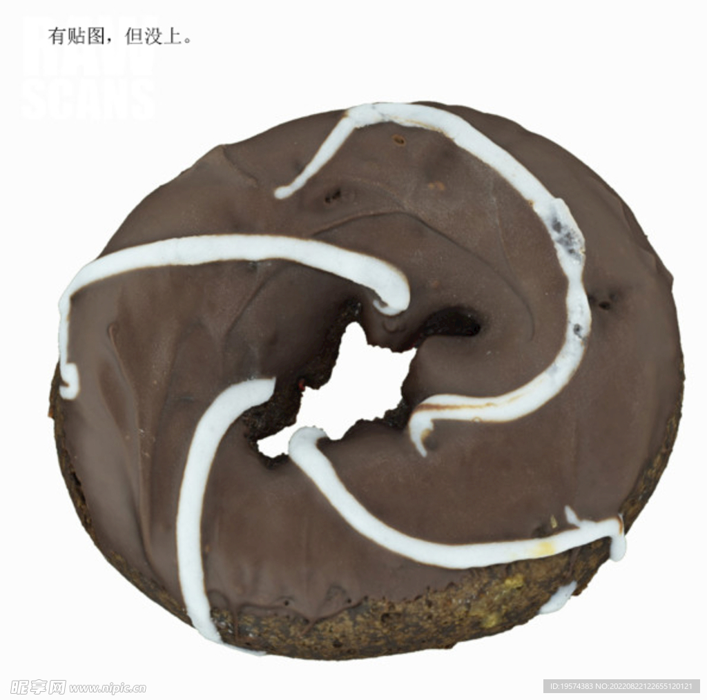 C4D模型巧克力甜甜圈