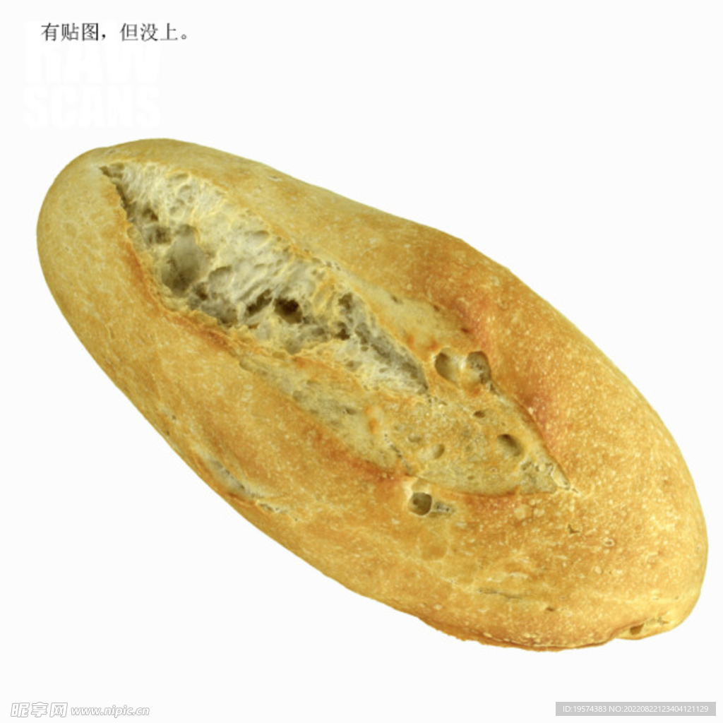 C4D模型法国面包