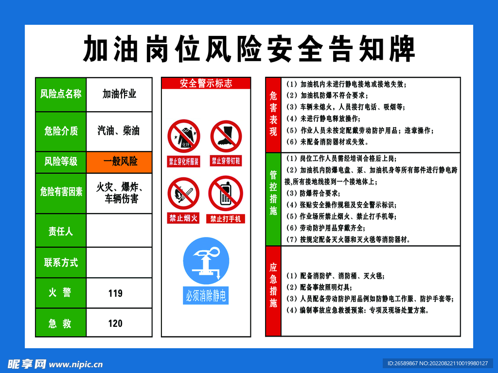 安全告知牌