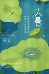 二十四节气大暑海报