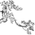 水墨山水画          