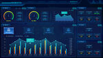 科技感大数据可视化智能界面首页