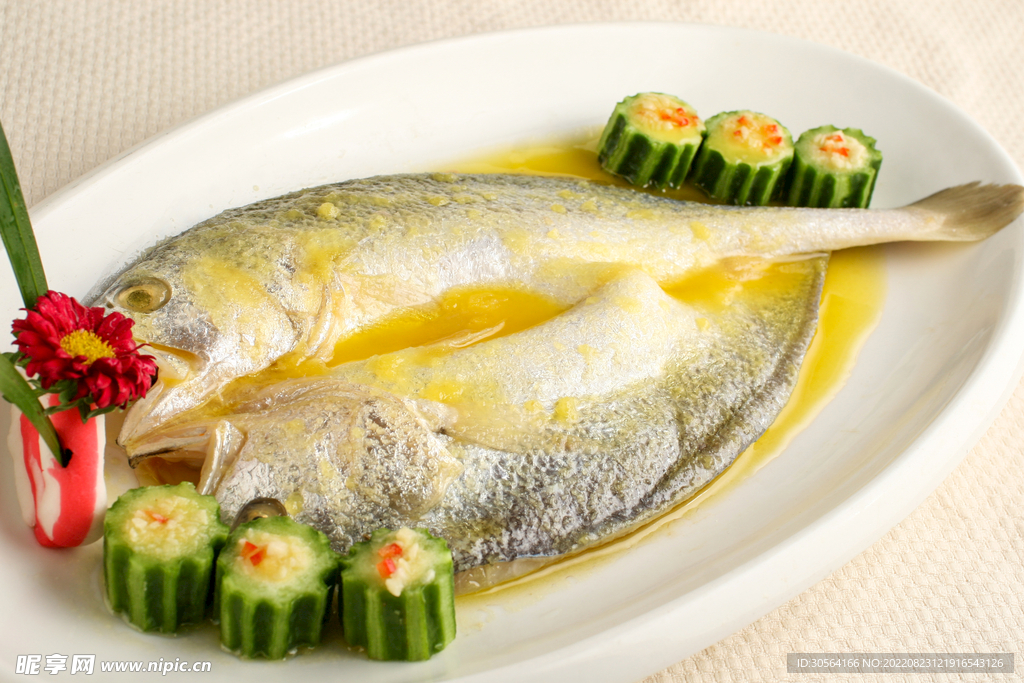 黄瓜清蒸小黄鱼美食