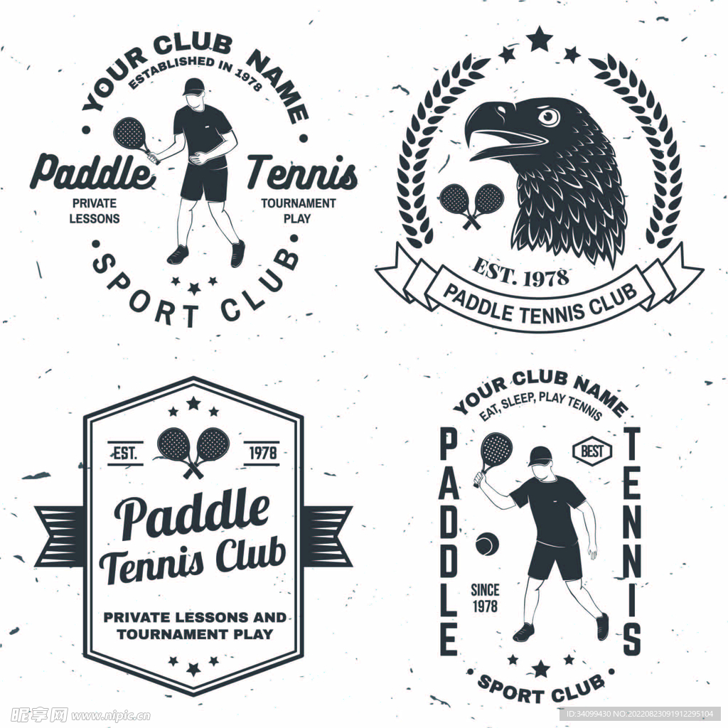 ai矢量网球logo图标