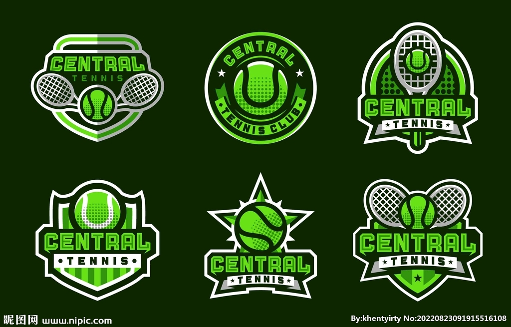 ai矢量网球logo