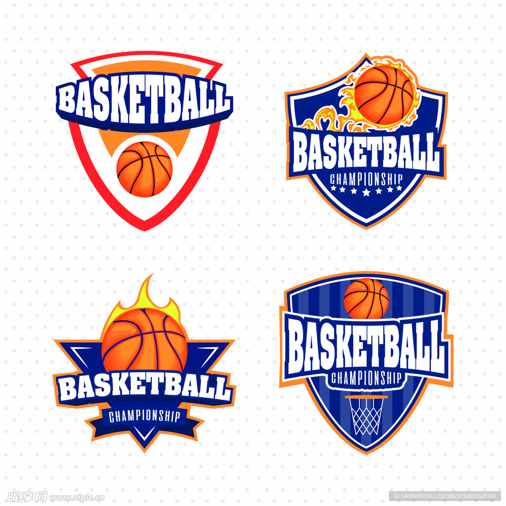 ai矢量篮球图标logo