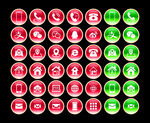 电话 微信 QQ 邮箱 矢量图