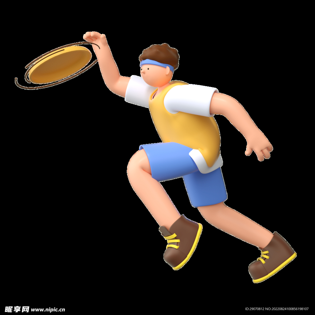 3d运动插画