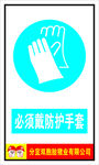 必须戴防护手套