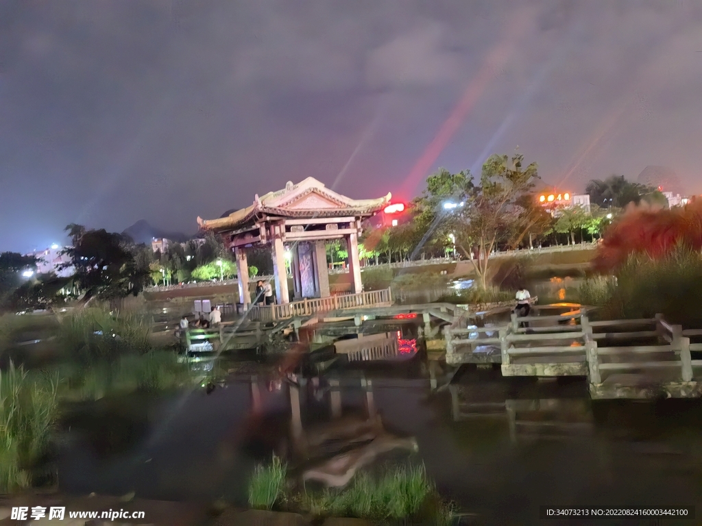 城市的夜景