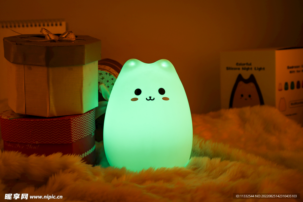 猫灯 儿童灯 儿童玩具灯 硅胶