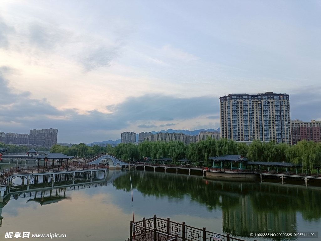 泰安老街公园风景