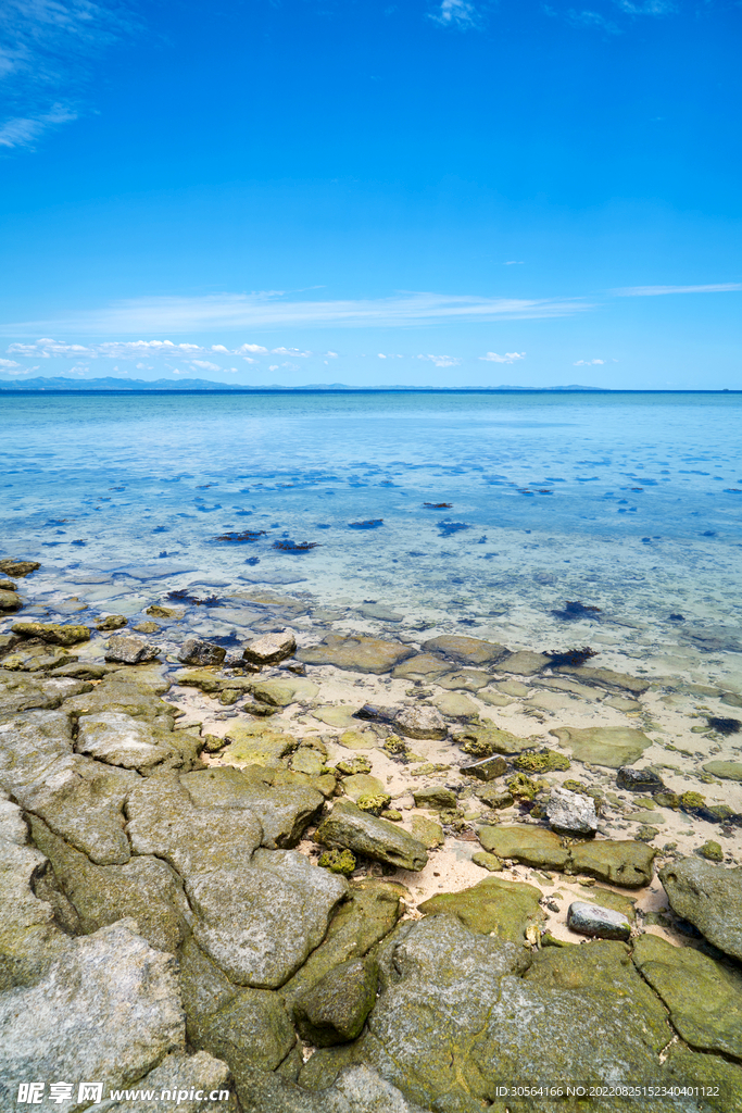 海水海边岩石