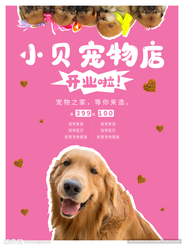 宠物寄养海报         