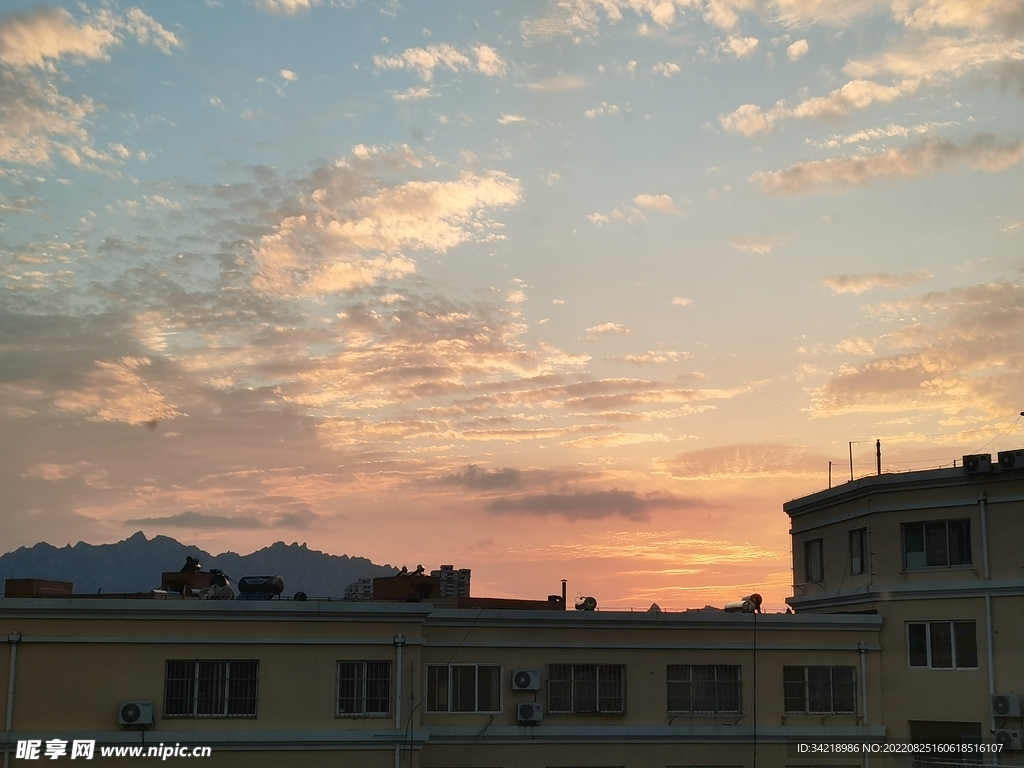 晚霞夕阳风景图