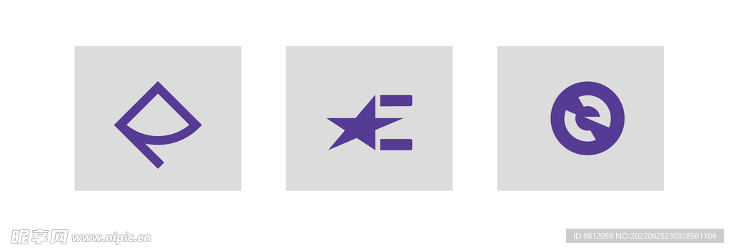创意字母E logo
