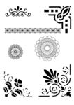 边角花纹