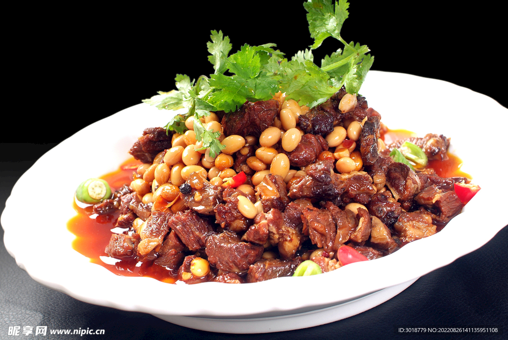 黄豆烧牛肉