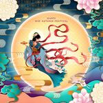 ai矢量中秋嫦娥