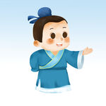  卡通古人 