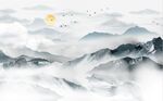 水墨山水画 