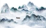 水墨山水画 