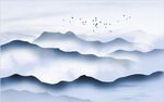 水墨山水画 