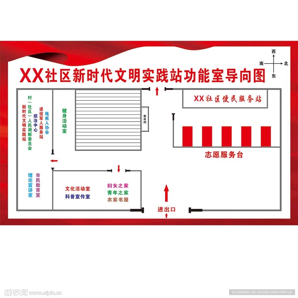 新时代文明实践站导向图