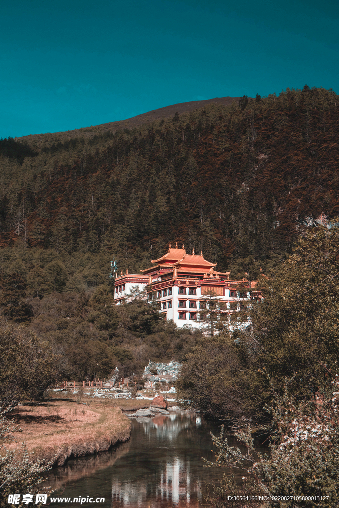 森林复古建筑