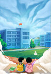 开学季开学啦图片