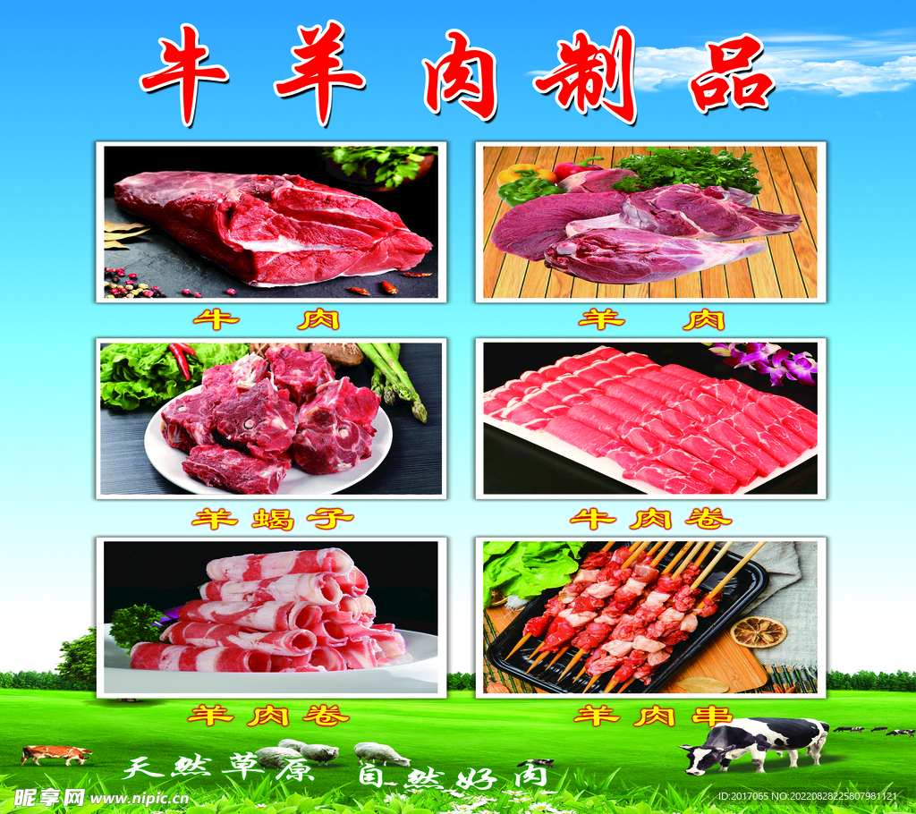 牛羊肉展板