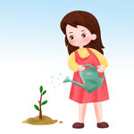  树苗浇水