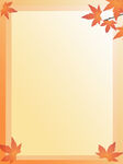  枫叶边框 