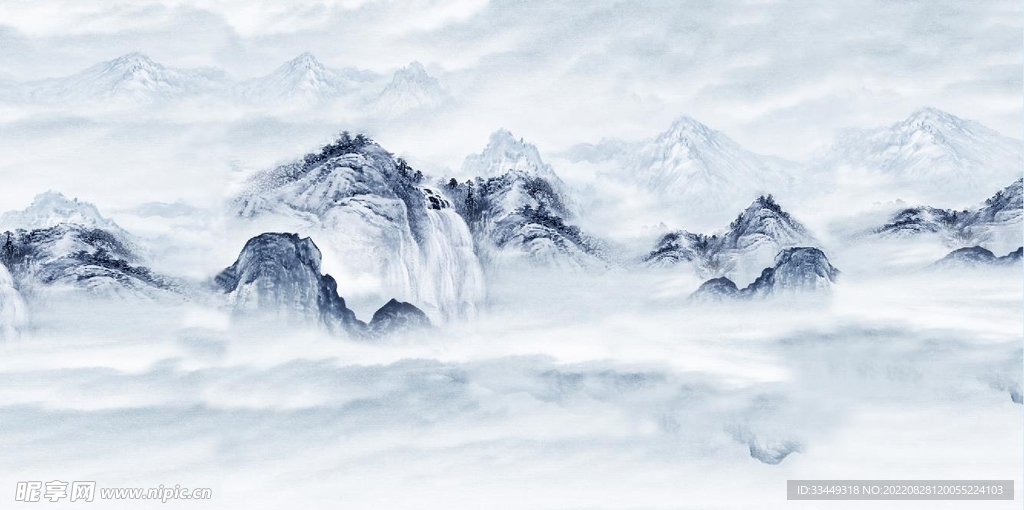 山水壁画图