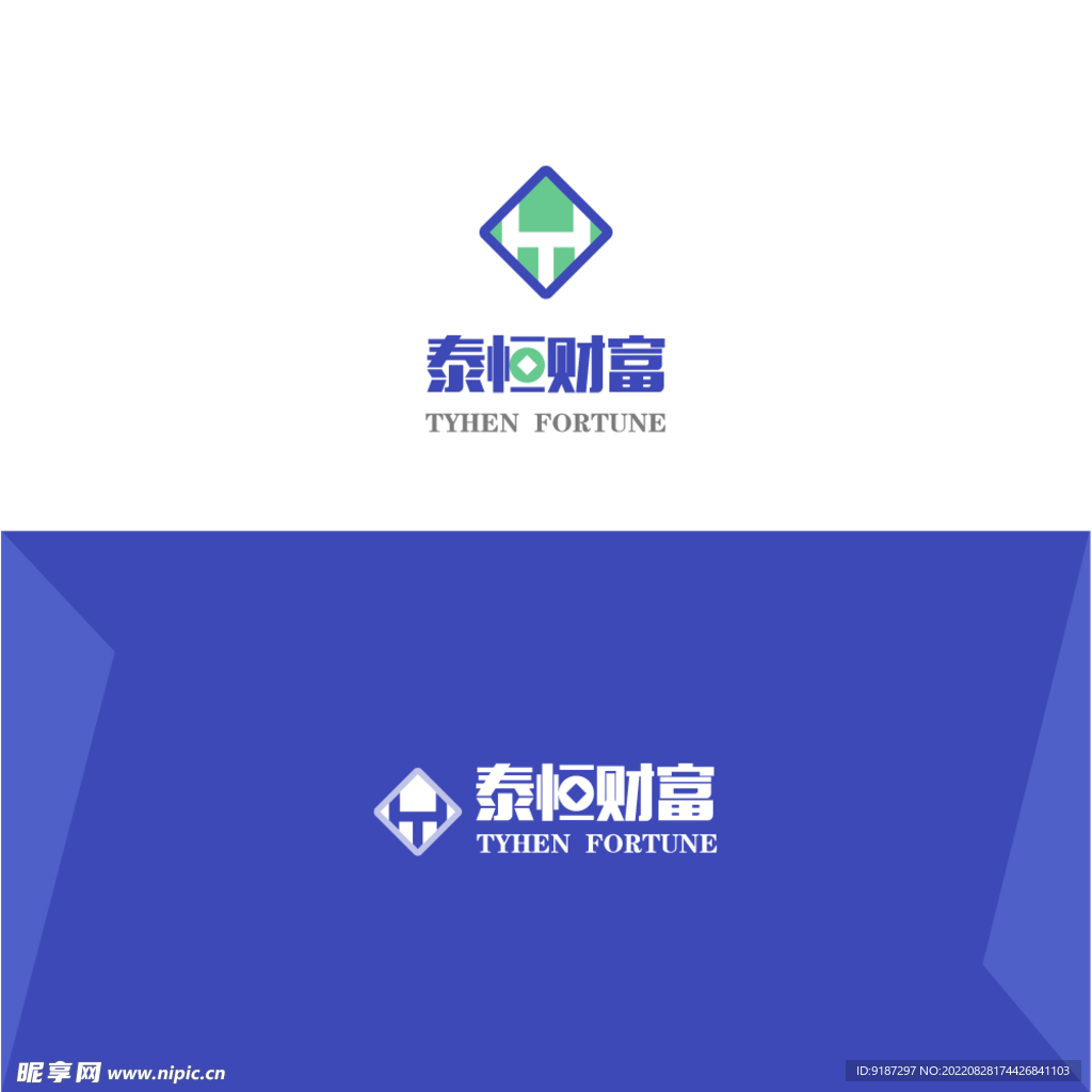 金融企业logo商标标志品牌v