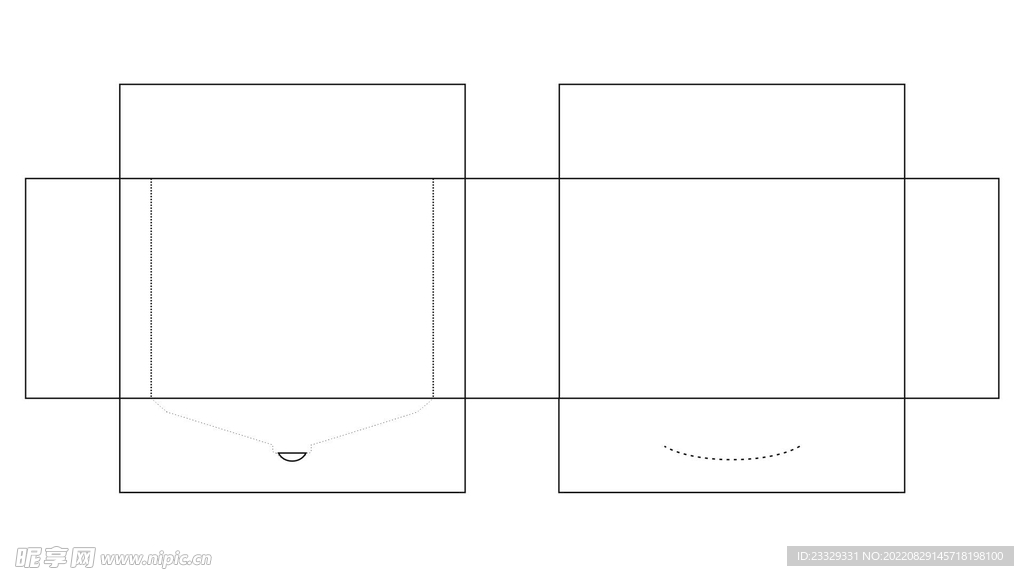 包装盒刀模图片 蚂蚁线半模切翻