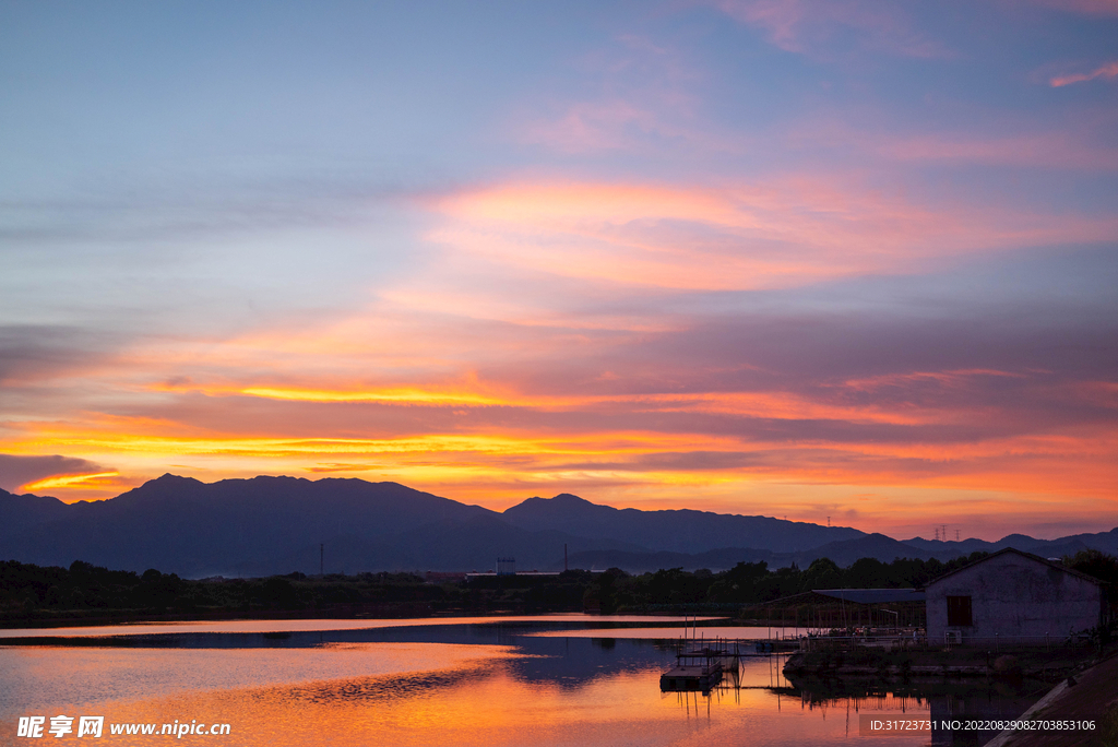 晚霞 夕阳