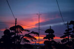  晚霞 夕阳 