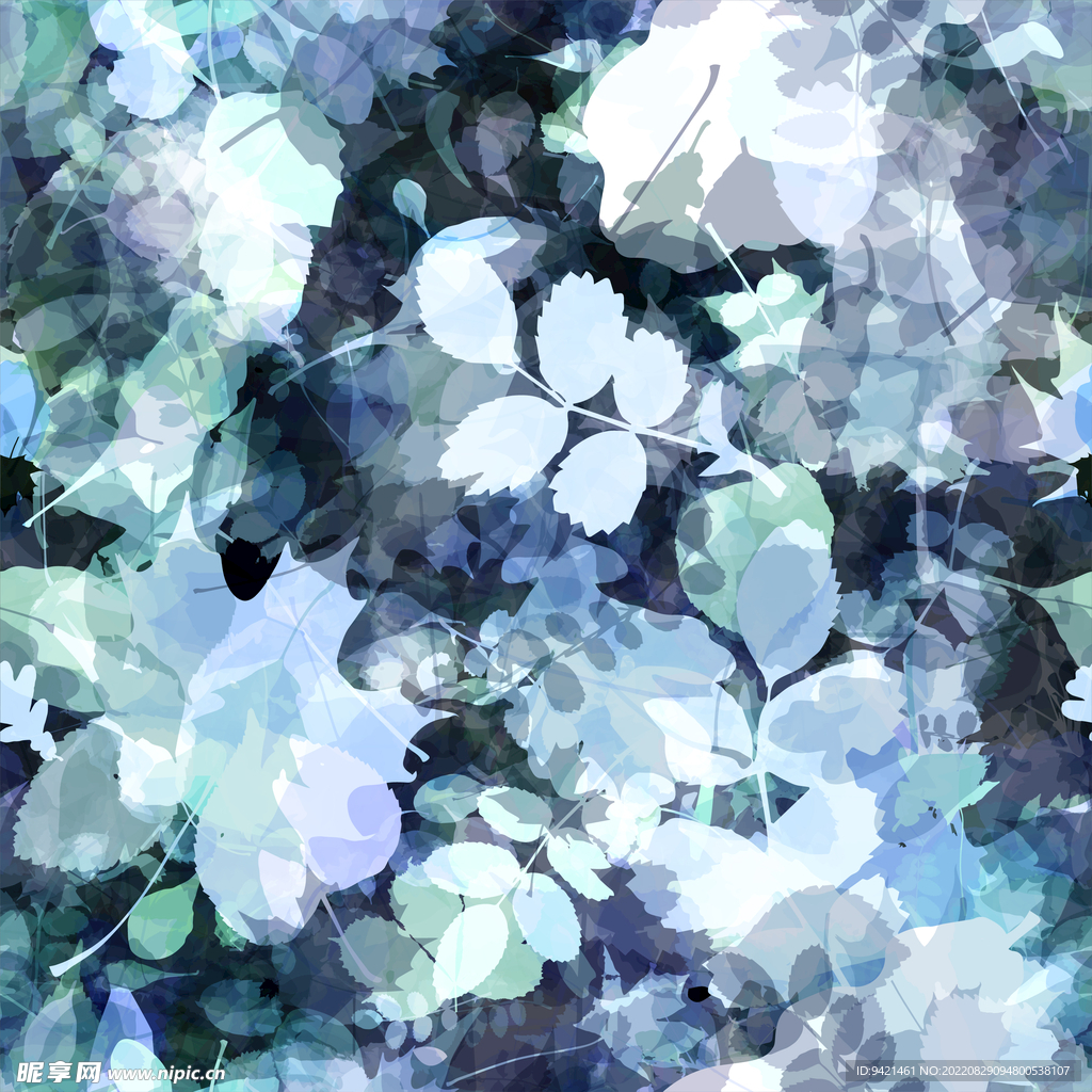朦胧花卉