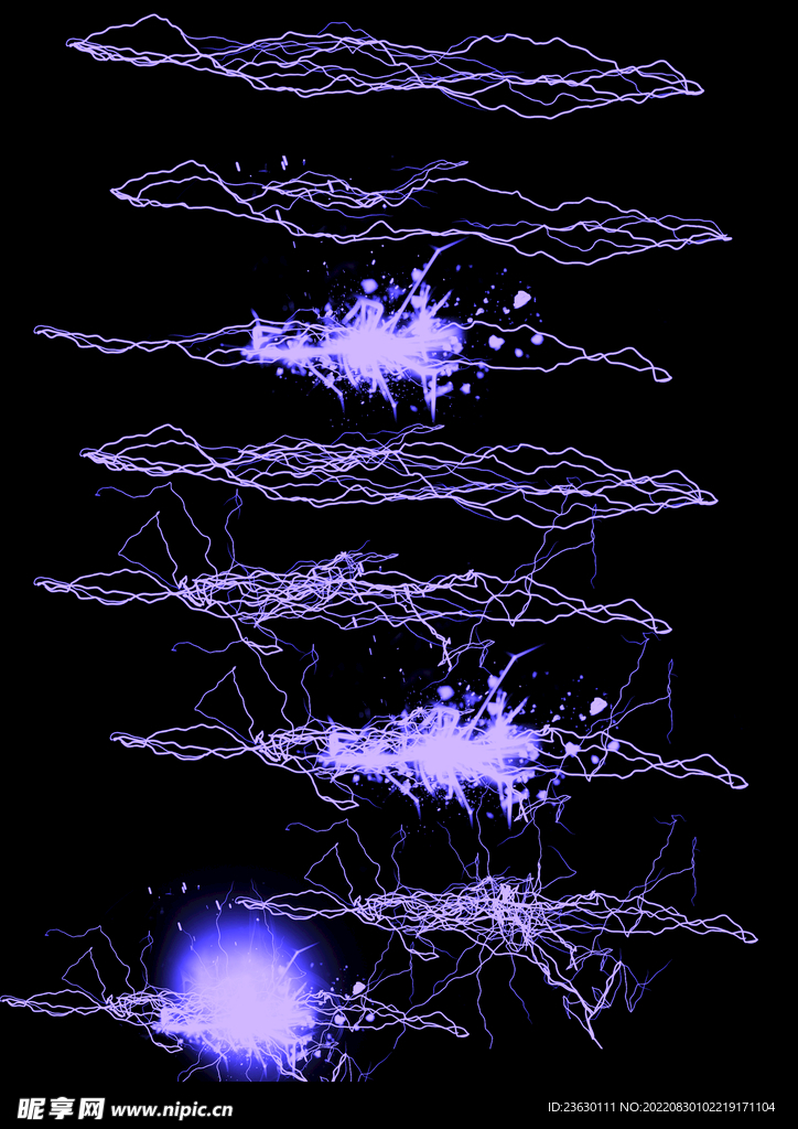 闪电光效图