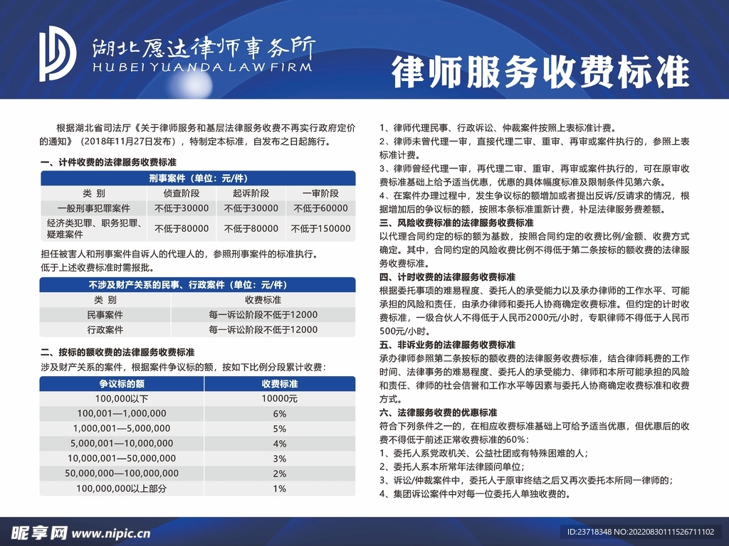 律师事务所业务收费标准图片素材-编号16810502-图行天下