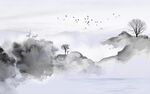 水墨山水画 