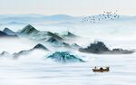 水墨山水画