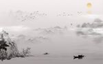 水墨山水画